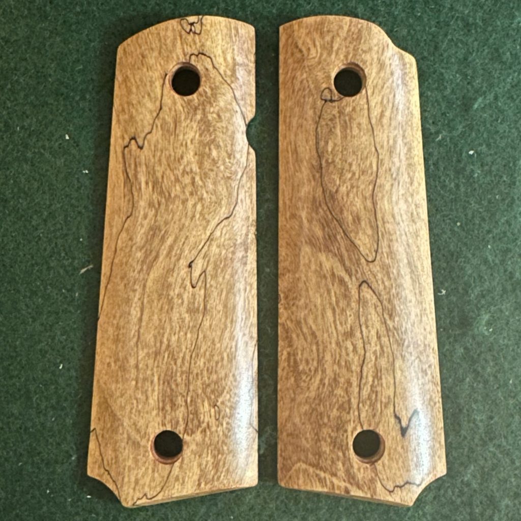 1911 Full Size - Maple Spalted 3 - Texas Grips