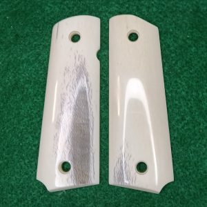 1911 Full Size - Elephant Ivory Grips with Bark 1