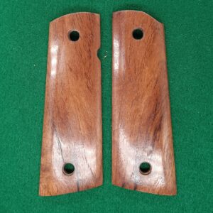 1911 Magwell Stabilized Mesquite Grips with no bushing cutout